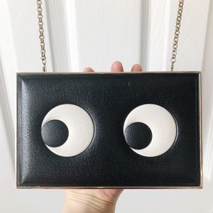 Anya Hindmarch box imperial eye leather clutch